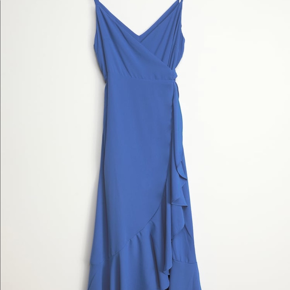 Lulus Midi Wrap Dress